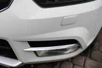 Skoda Yeti 2009-2017 Stainless steel front bumper protectors (2009-2013, 2 pcs) photo 1