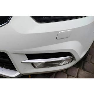 Stainless steel front bumper protectors (2009-2013, 2 pcs) Skoda Yeti 2009-2017 photo 1