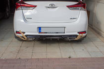 Toyota Auris 2012-2018 Rear bumper diffuser (2016-2018, primed for painting) photo 1