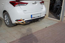 Toyota Auris 2012-2018 Rear bumper diffuser (2016-2018, primed for painting) photo 4