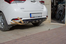 Toyota Auris 2012-2018 Rear bumper diffuser (2016-2018, primed for painting) photo 5