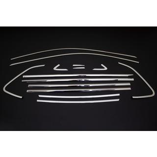Full window trim set (14 pcs, stainless steel) photo 2