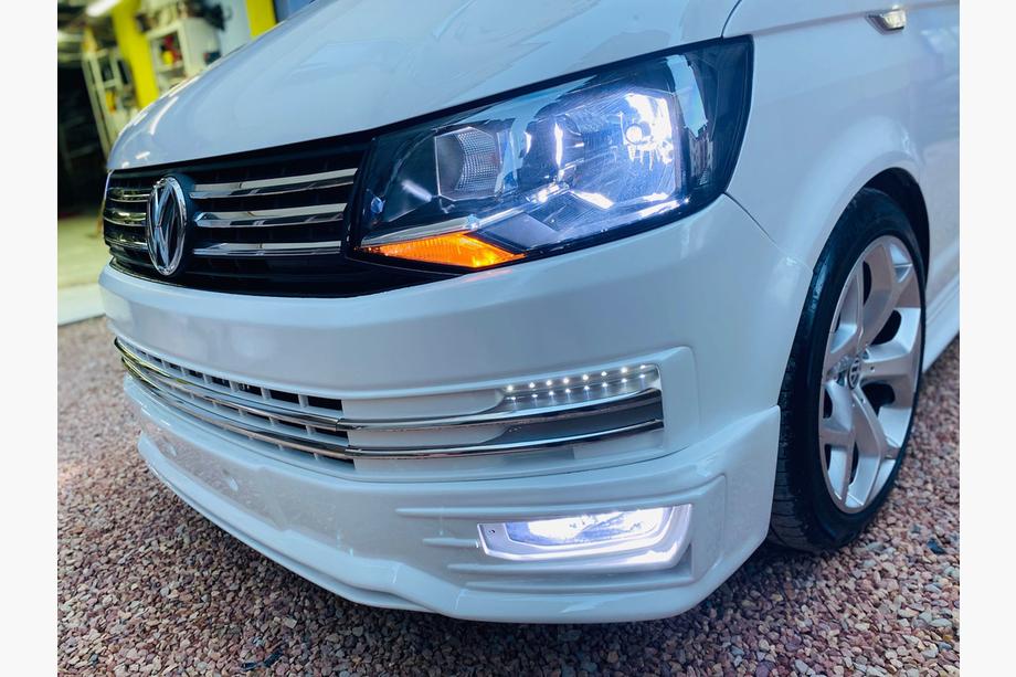 Volkswagen T6 2015-2024 Front bumper lip Genis 2015-2018 (primed for painting) Image