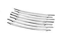 Ford Courier 2014-2023 Grille Covers Carmos (2018↗, 7 pcs, stainless steel) photo 3