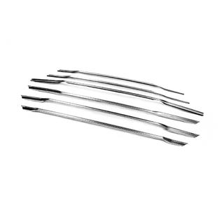 Grille Covers Carmos (2014-2018, 6 pcs, stainless steel) Ford Courier 2014-2023 photo 2