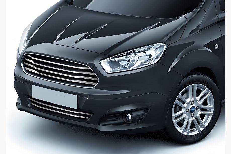 Ford Courier 2014-2023 Grille Covers Carmos (2014-2018, 6 pcs, stainless steel) Image
