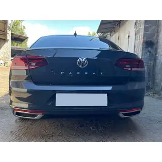 Exhaust tips V2 SD/SW (2019+, 3 pcs, stainless steel) photo 1