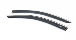 Dacia Lodgy 2012-2022 Window Deflectors with Chrome Trim (2 pcs, Niken) photo 2
