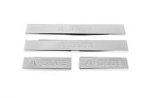 Hyundai Accent 2011-2017 Door Sill Protectors Carmos Blue V2 (4 pcs, Stainless Steel) photo 2