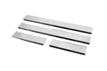 Hyundai Accent 2011-2017 Door Sill Protectors Carmos Blue V2 (4 pcs, Stainless Steel) photo 1