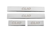 Renault Clio IV 2012-2019 Carmos Door Sill Protectors (4 pcs, Stainless Steel) photo 1