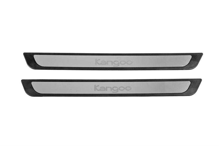 Renault Kangoo 2008–2020 Stainless Steel Door Sill Protectors Carmos V2 (2 pcs) Image