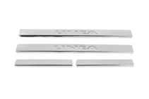 Fiat Linea 2006-2018 Stainless Steel Door Sill Protectors Carmos V2 (4 pcs) photo 2