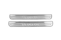 Peugeot 307 2001-2008 Door Sill Protectors Carmos V2 (2 pcs, Stainless Steel) photo 1