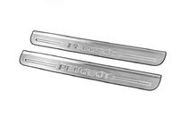 Peugeot 307 2001-2008 Door Sill Protectors Carmos V2 (2 pcs, Stainless Steel) photo 2