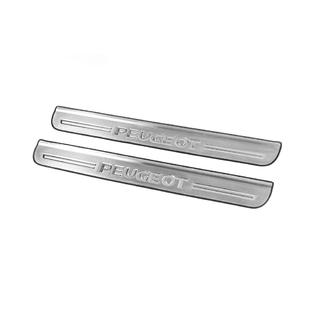 Door Sill Protectors Carmos V2 (2 pcs, Stainless Steel) Peugeot 307 2001-2008 photo 2