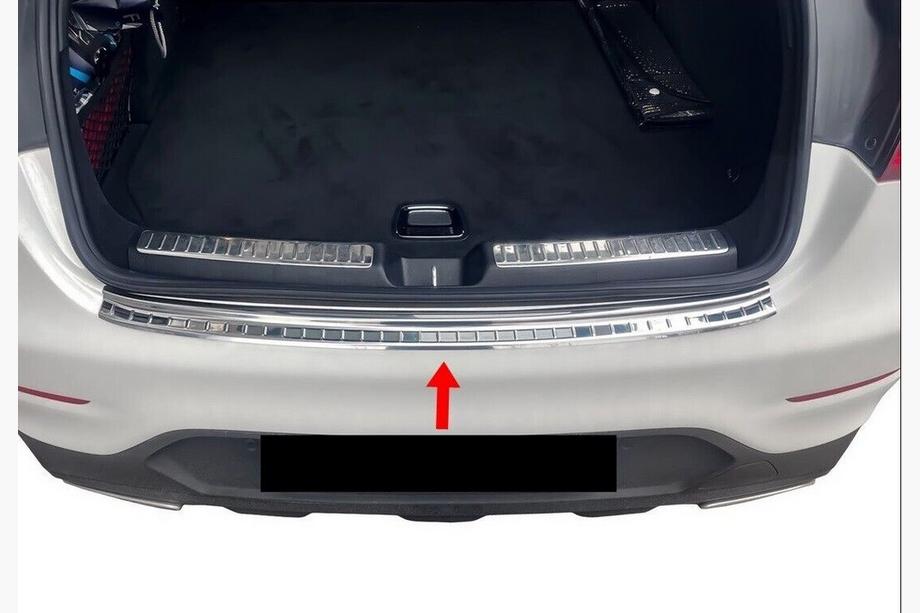 Mercedes GLC coupe C253 2016-2023 Rear Bumper Protector Carmos Stainless Steel Image
