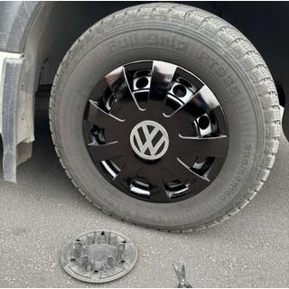 Black ABS Wheel Covers (1-piece, set of 4) photo 1