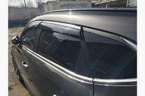 Hyundai Tucson TL 2016-2021 Window deflectors with chrome strip (4 pcs, Niken) photo 3