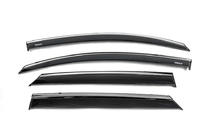 Hyundai Tucson TL 2016-2021 Window deflectors with chrome strip (4 pcs, Niken) photo 4