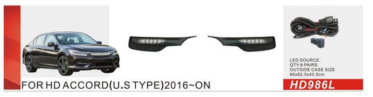 Honda Accord X 2017-2022 Fog Lights US-type (2017-2020, LED) photo 1