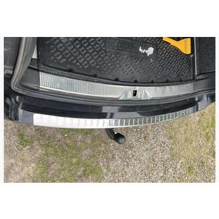 Rear bumper protector Carmos (SD/SW, stainless steel) Skoda Octavia II A5 2006-2010 photo 2