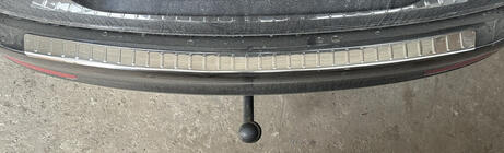 Skoda Octavia II A5 2010-2013 Rear bumper protector Carmos (SD/SW, stainless steel) photo 3