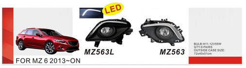 Mazda 6 2012-2024 Fog Lights 2013-2015 (2 pcs, Halogen) photo 1