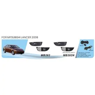 Fog Lights (2 pcs, Halogen) Mitsubishi Lancer X 2008-