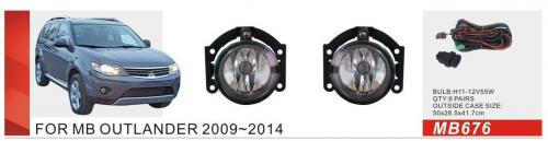 Mitsubishi Outlander 2006-2012 Fog Lights 2009-2012 (2 pcs, Halogen) photo 1