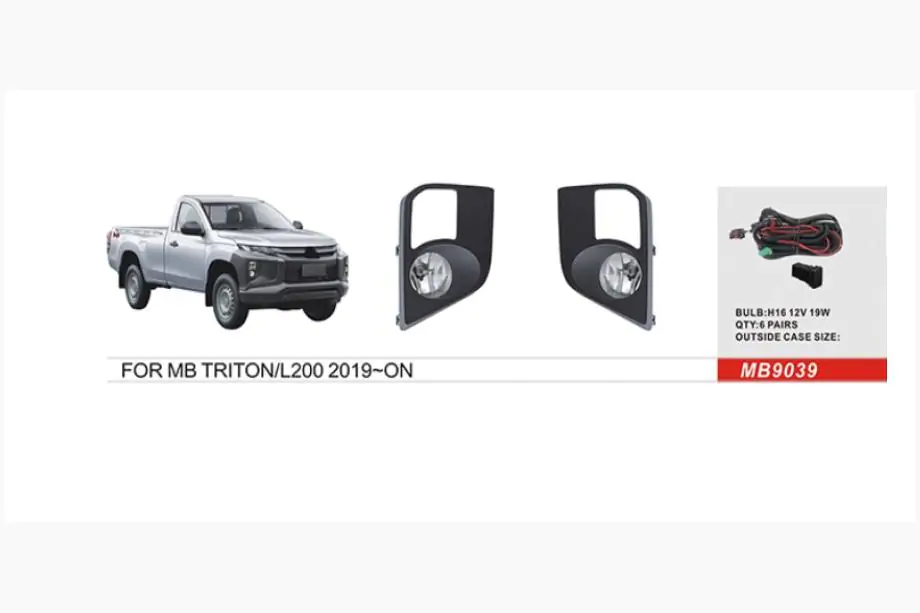 Mitsubishi Pajero Sport 2015- Fog Lights 2019+ (2 pcs, Halogen) Image