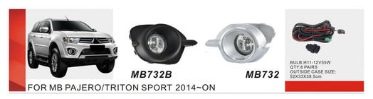 Mitsubishi Pajero Sport 2015- Fog Lights 2015-2019 (2 pcs, Halogen) photo 1