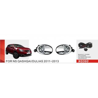 Fog Lights (2 pcs, Halogen) Nissan Qashqai 2010-2014