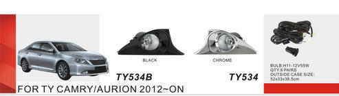 Toyota Camry 2011–2017 Fog Lights EU-Type 2011-2014 (2 pcs, Halogen) photo 1