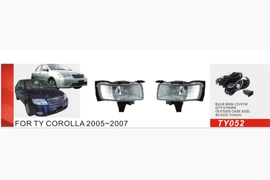 Toyota Corolla 2002-2007 Fog Lights 2004-2007 (2 pcs, Halogen) Image