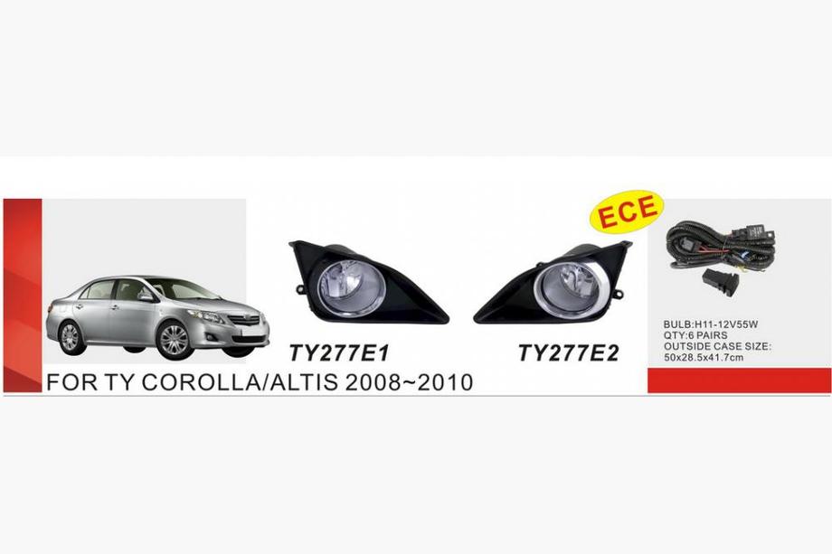 Toyota Corolla 2007-2013 Fog Lights 2007-2010 (2 pcs, Halogen) Image