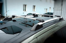 Peugeot Partner Tepee 2008-2018 Lockable roof bars for roof rails Skybar V1 (set of 2) photo 1