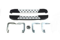 Volkswagen Crafter 2006-2016 DOT-Line Side Steps Behind Wheel (2 pcs, Aluminum) Medium Wheelbase photo 1
