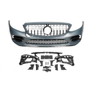 Front bumper assembly (AMG Line 2018-2021) Mercedes C-сlass W205 2014-2021 photo 2