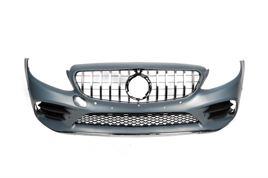 Mercedes C-class W205 2014-2021 Front bumper assembly (AMG Line 2018-2021) Photo 9
