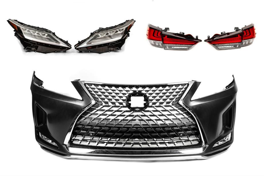 Lexus RX 2016-2022 Facelift Kit to 2021 (bumper, headlights, taillights) Photo 2