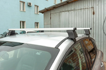 Nissan Leaf 2017- Roof rack for smooth roof (chrome, pair) photo 3