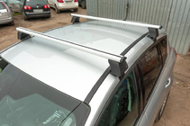Nissan Leaf 2017- Roof rack for smooth roof (chrome, pair) photo 8