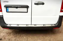 Mercedes Vito/V-class W447 2014- Rear Bumper Protector OmsaLine Chrome+ABS (Stainless Steel) photo 2