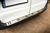 Mercedes Vito/V-class W447 2014- Rear Bumper Protector OmsaLine Chrome+ABS (Stainless Steel) photo 3