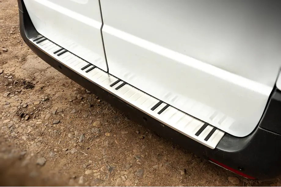 Mercedes Vito/V-class W447 2014- Rear Bumper Protector OmsaLine Chrome+ABS (Stainless Steel) Image
