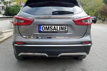 Nissan Qashqai 2014-2021 Rear bumper trim stainless steel photo 5