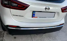 Nissan Qashqai 2014-2021 Rear bumper trim stainless steel photo 2