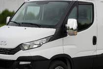 Iveco Daily 2014- Chrome Mirror Covers (2 pcs plastic) photo 1