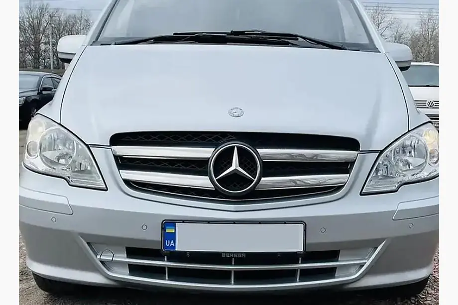 Mercedes Vito W639 2004-2014 Grille Trim Covers 2010-2015 (Stainless Steel) Image